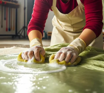 شستشوی فرش ابریشم در شرق تهران